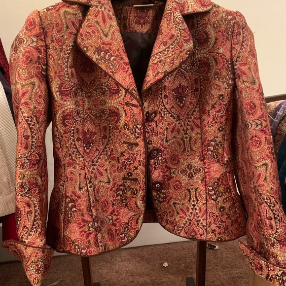Modern Images Jacquard Jacket, Size 6 - Picture 2 of 6